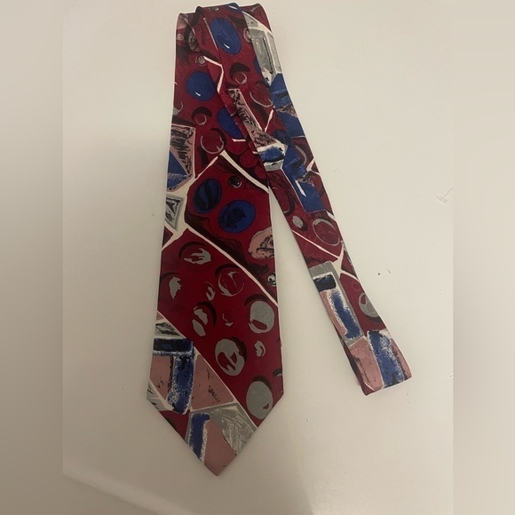 EMILIO PUCCI multicolor stripe tie 100% silk Italy - Picture 1 of 2